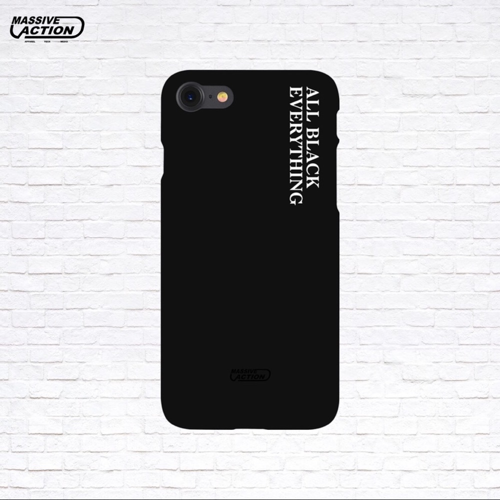 All Black Everything iPhone Case